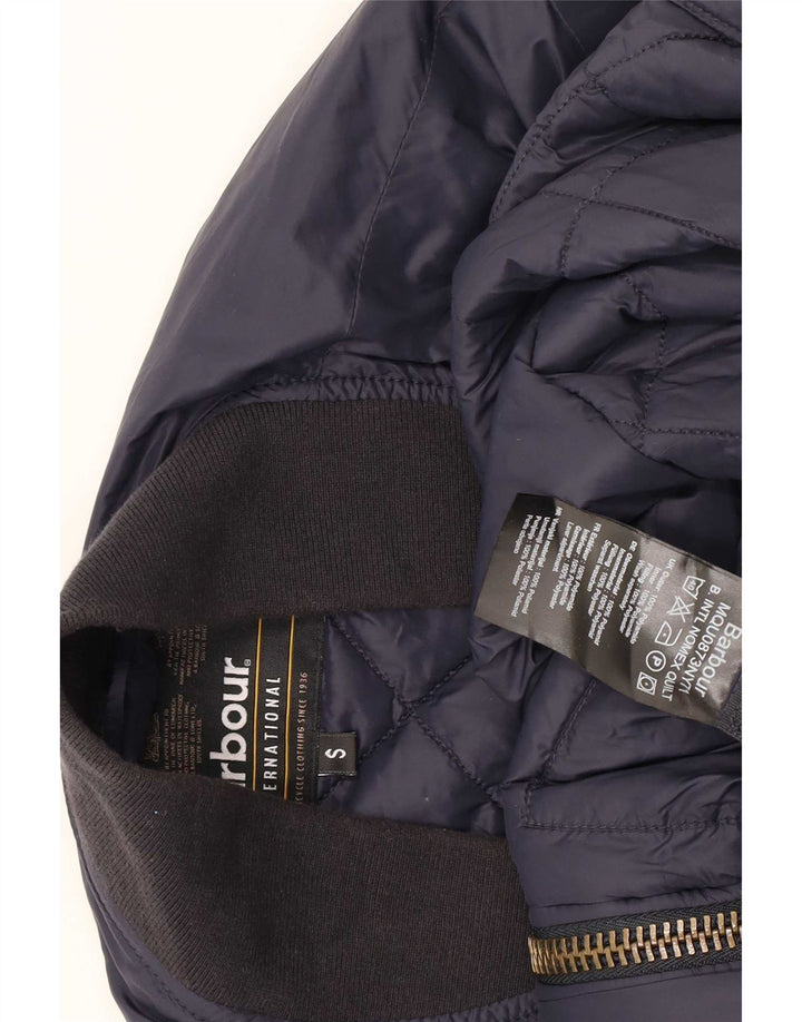 Barbour Chaqueta acolchada para hombre UK 36 Small Azul marino Colorblock Poliamida
