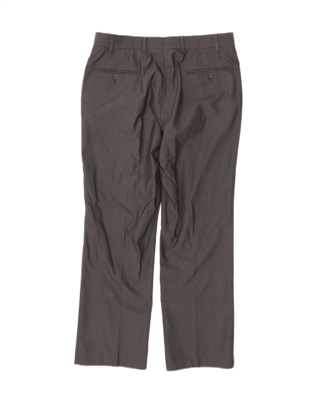 TED BAKER Pantalón de traje recto para hombre W34 L29 Gris