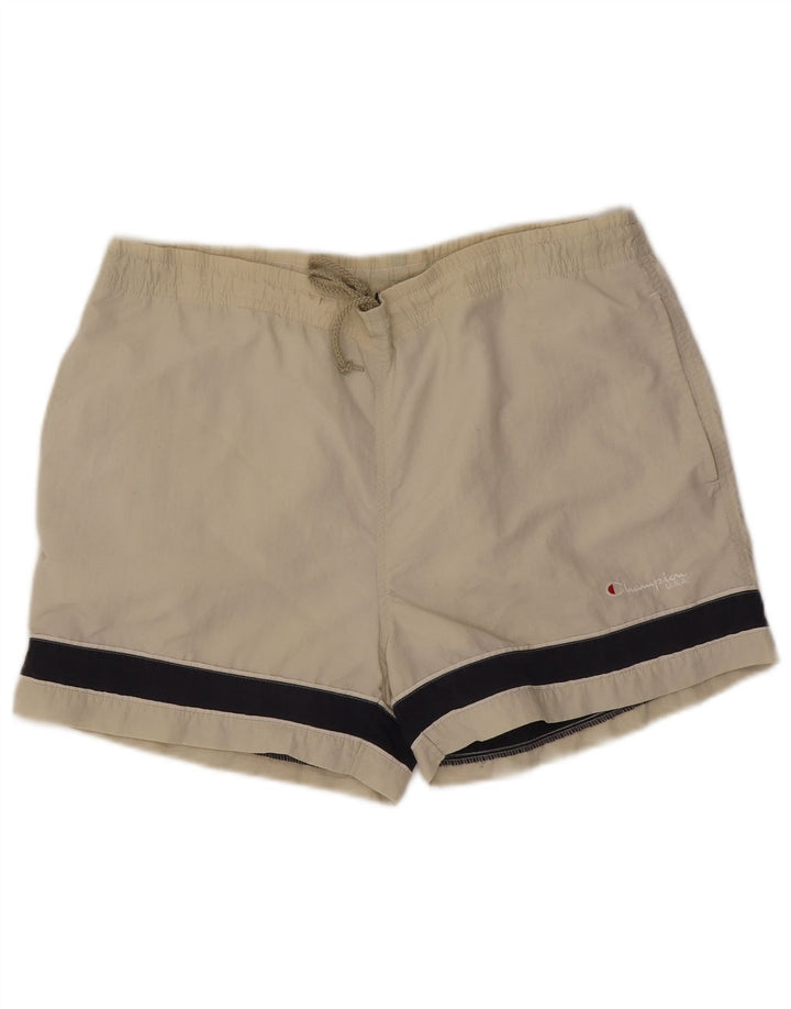 Champion Bañador Corto Beige Medio Colorblock |