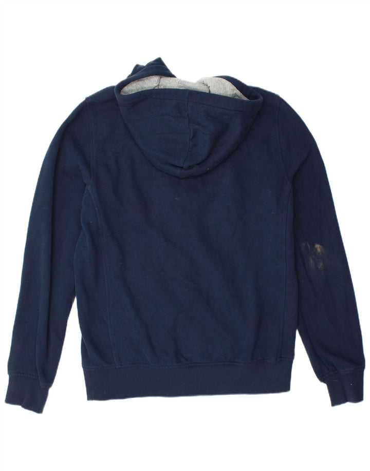 TOMMY HILFIGER Sudadera con capucha y cremallera para hombre, talla pequeña, algodón azul marino