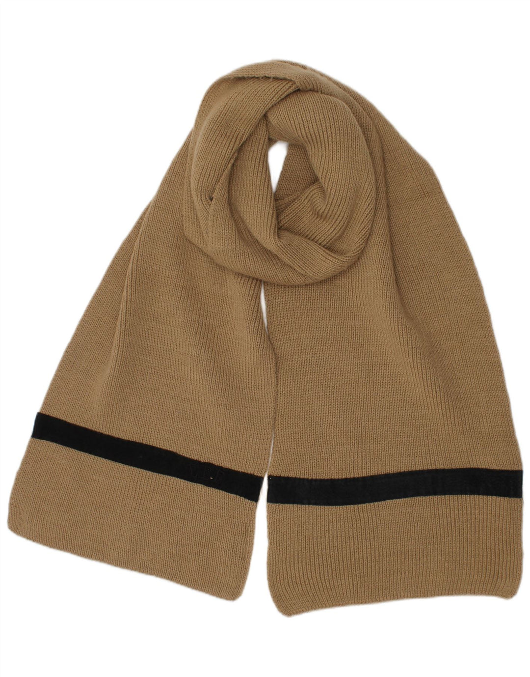 Lee Bufanda rectangular para hombre Talla única Beige Rayas Poliéster Clásico