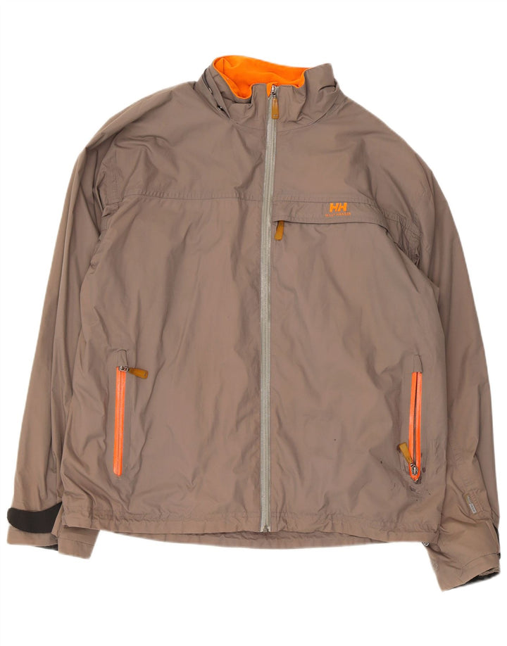 Helly Hansen Chaqueta impermeable para hombre UK 40 Large Nylon gris