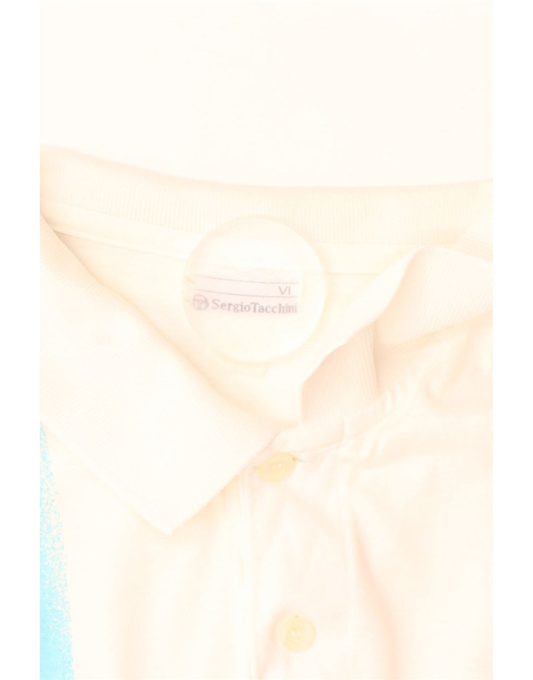 SERGIO TACCHINI Polo para hombre EU 52 Grande Blanco Rayas