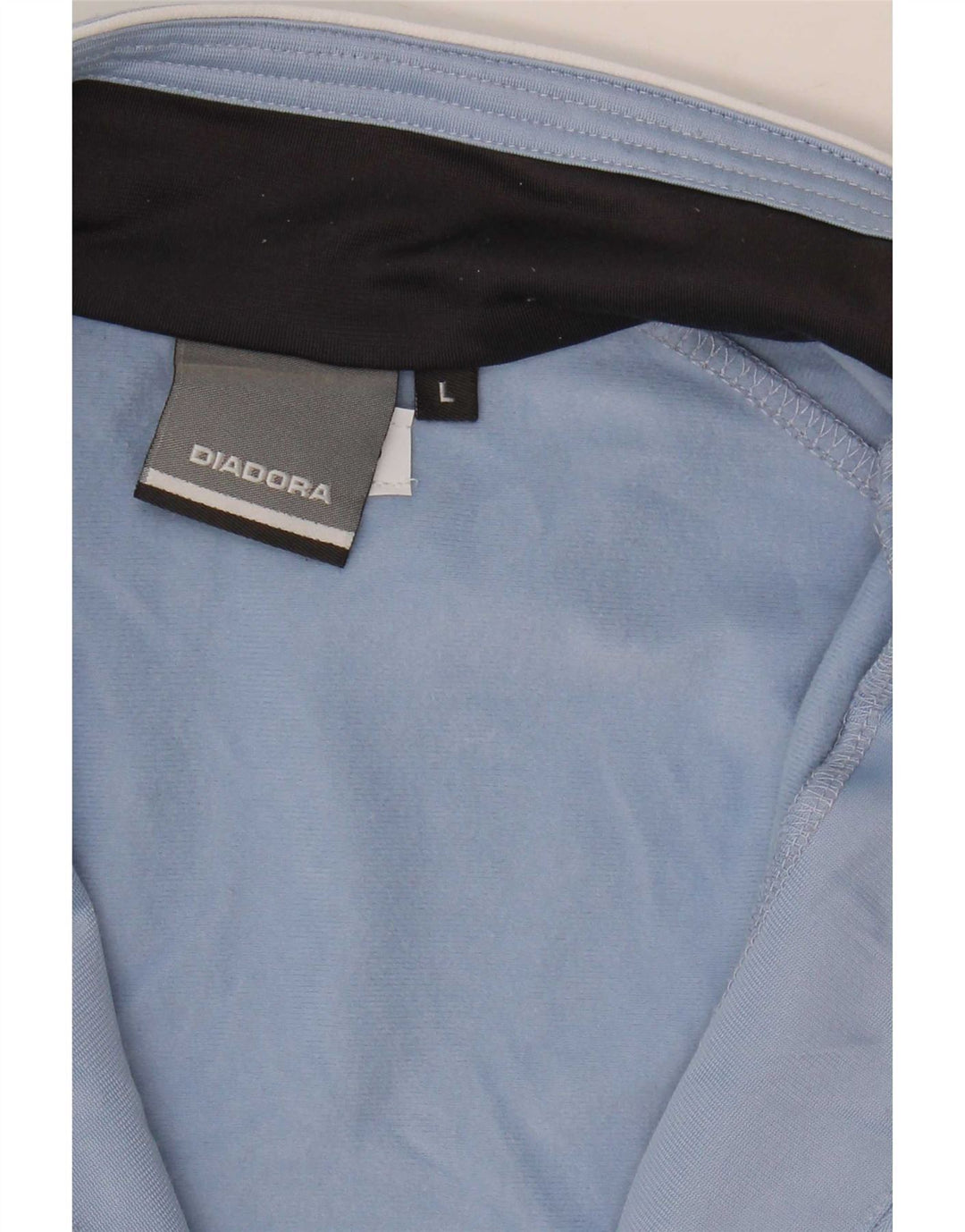 Diadora Mujer Chándal Top Chaqueta UK 46 Grande Azul Colorblock Poliéster