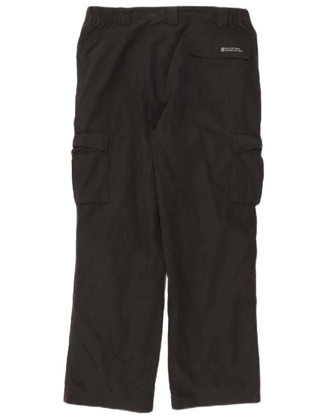Pantalones cargo rectos para hombre de Mountain Warehouse W34 L30 Poliéster negro