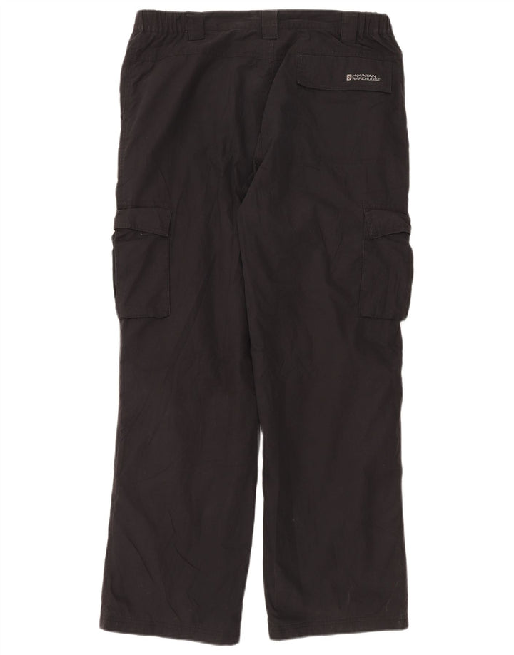 Pantalones cargo rectos para hombre de Mountain Warehouse W34 L30 Poliéster negro
