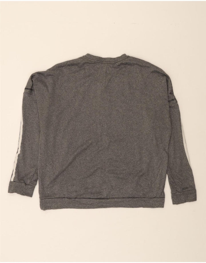 ADIDAS Womens Sweatshirt Jumper UK 20/22 XL Grey Polyester Vintage Adidas and Second-Hand Adidas from Messina Hembry 