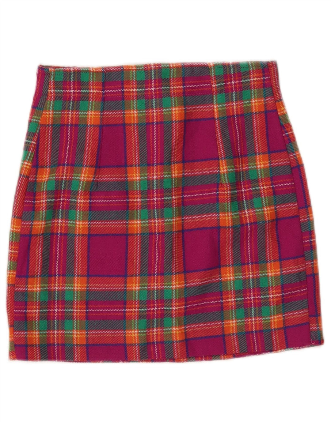 Minifalda VINTAGE para mujer W24 XS Pink Check