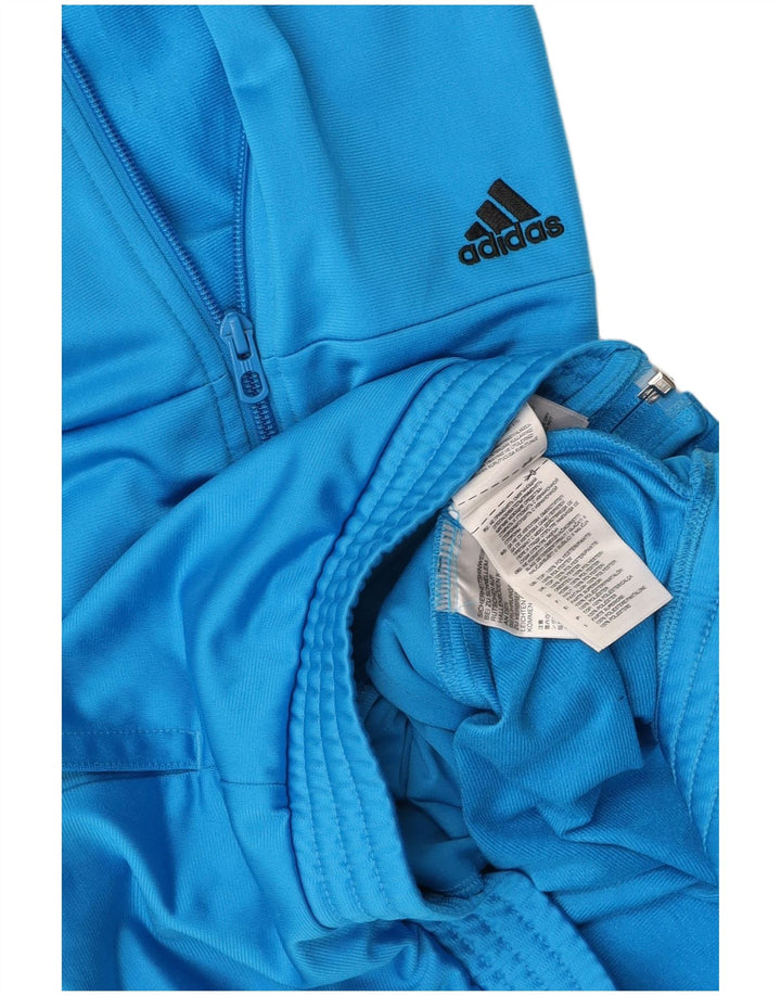ADIDAS Chaqueta superior de chándal gráfico para hombre Poliéster azul pequeño