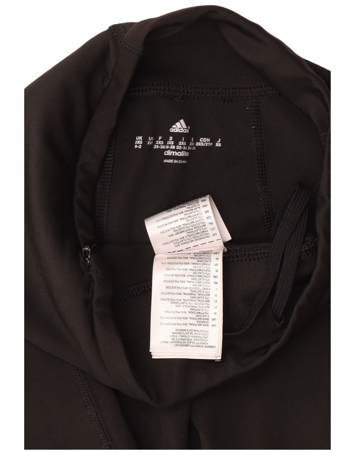 ADIDAS Leggings Climalite para mujer UK 0/2 2XS Poliéster color block negro