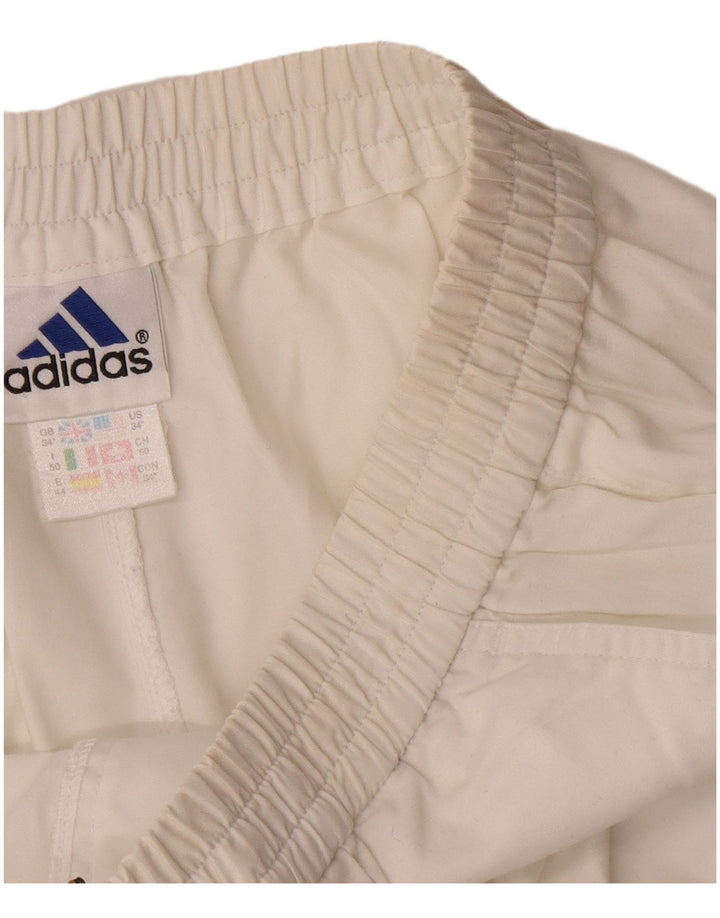 Adidas Mens Chino Shorts W34 Grande Poliéster Blanco