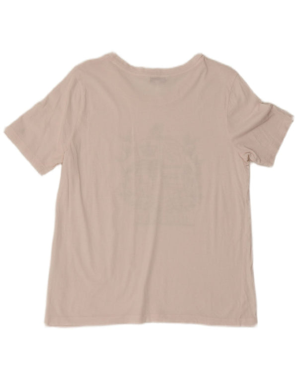Tommy Hilfiger Camiseta gráfica para mujer Top UK 46 Grande Rosa