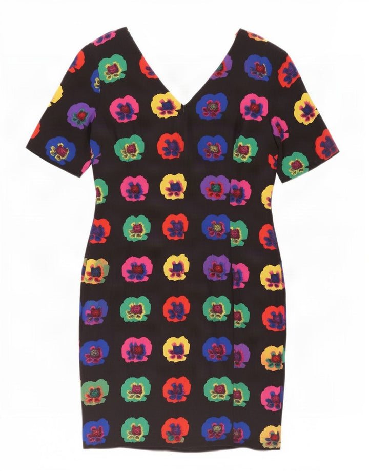 Vestido tubo Laurel para mujer EU 40 Seda floral negra mediana