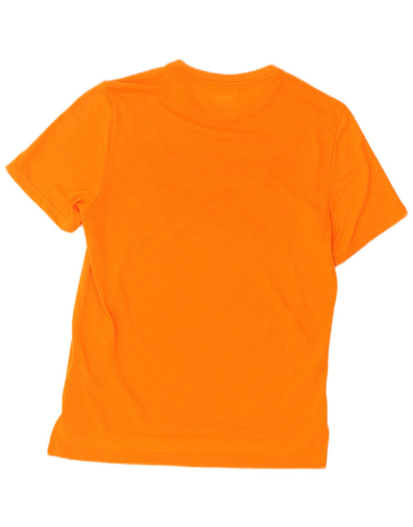 Reebok Camiseta gráfica para hombre Top Small Naranja Poliéster