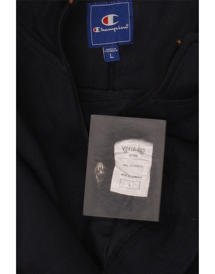 Champion Chaqueta De Chándal Para Hombre Grande Poliéster Azul Marino