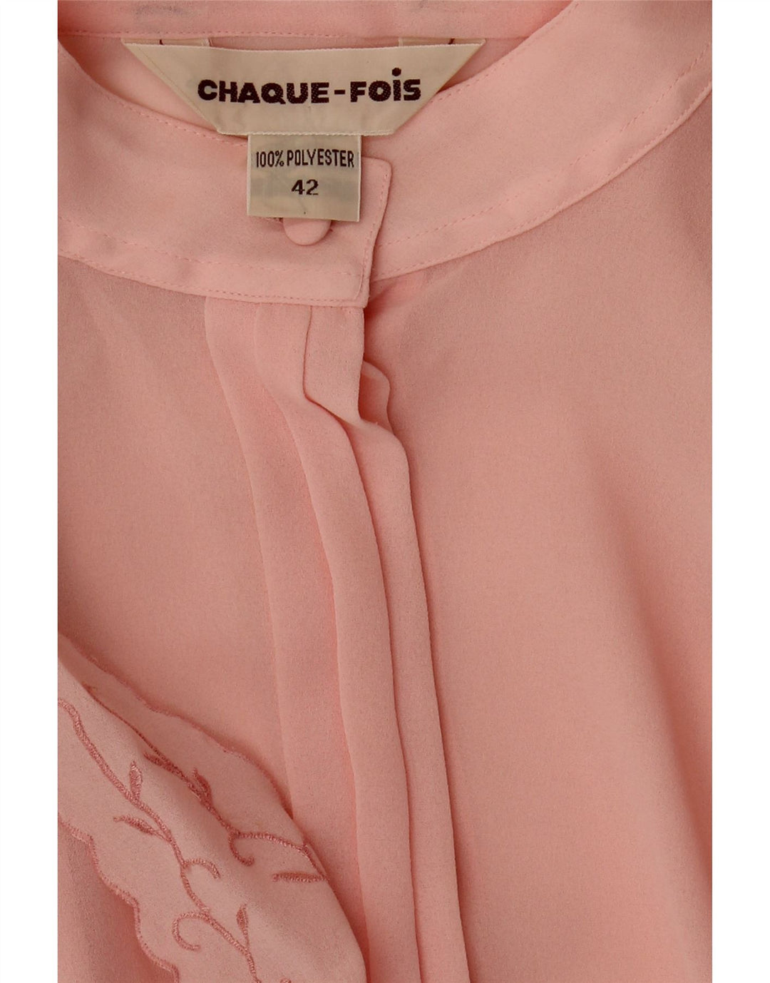 VINTAGE Womens Shirt Blouse IT 42 Medium Pink Floral Polyester Vintage Vintage and Second-Hand Vintage from Messina Hembry 