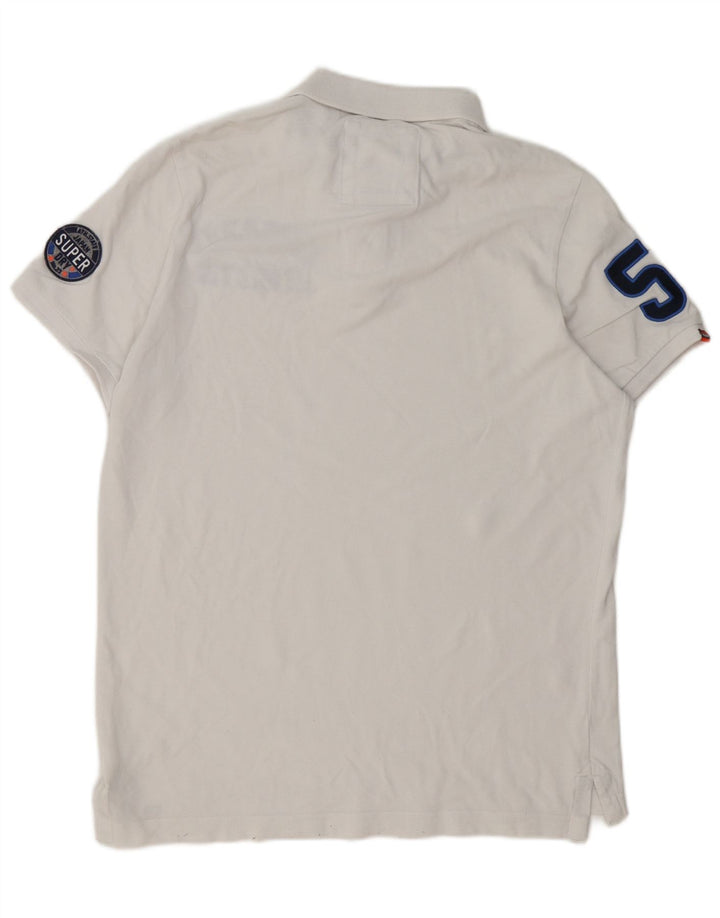 Superdry Polo Gráfico Para Hombre 2XL Blanco