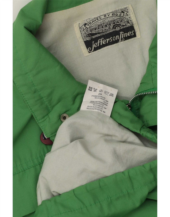 Vintage hombres gráfico utilidad chaqueta Reino Unido 40 algodón azul grande