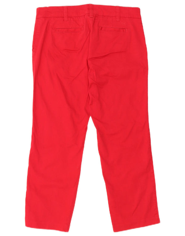 Tommy Hilfiger Pantalones cortos rectos para mujer US 4 Small W30 L24 Rojo