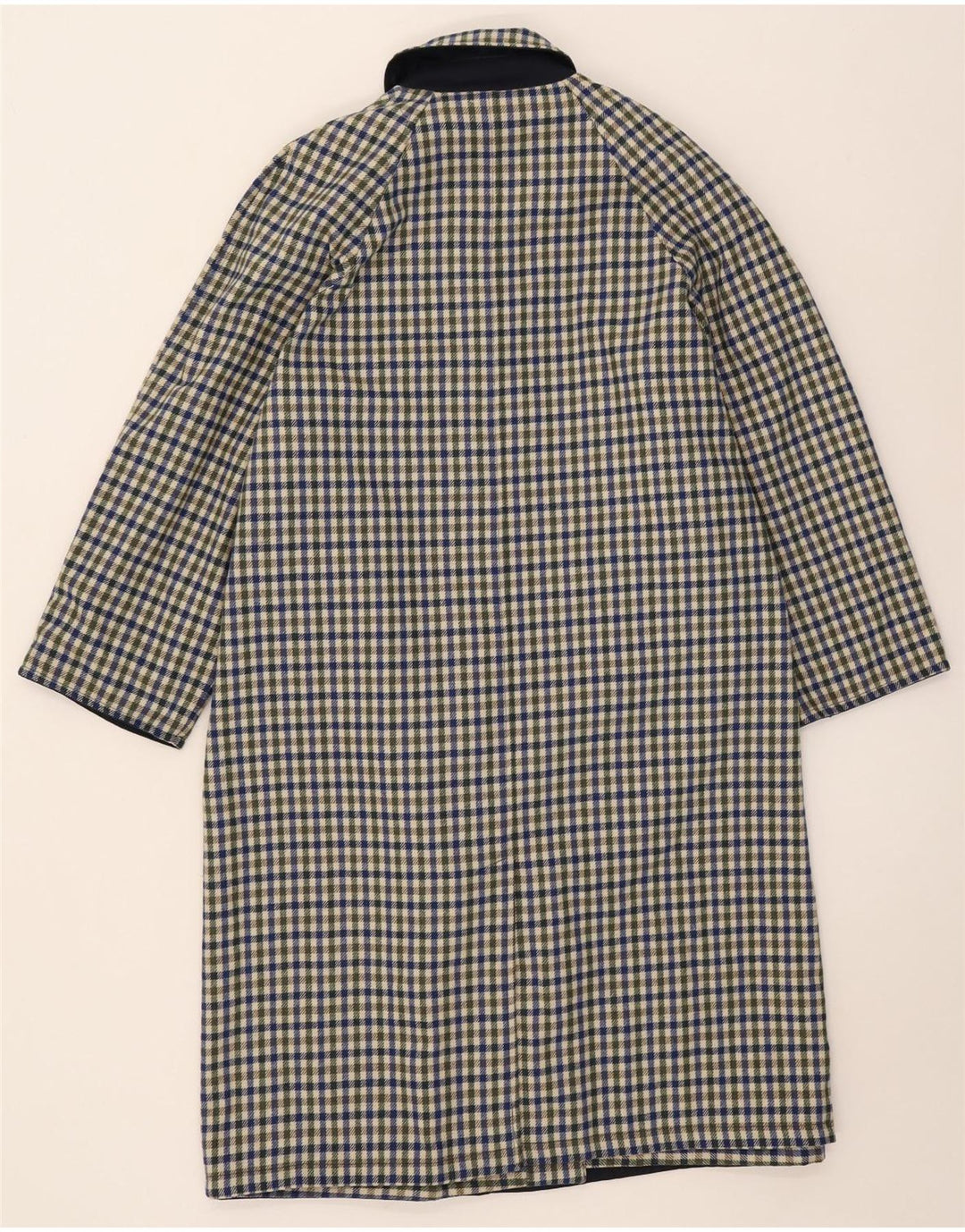 Abrigo reversible vintage para mujer IT 42 Poliéster azul marino medio