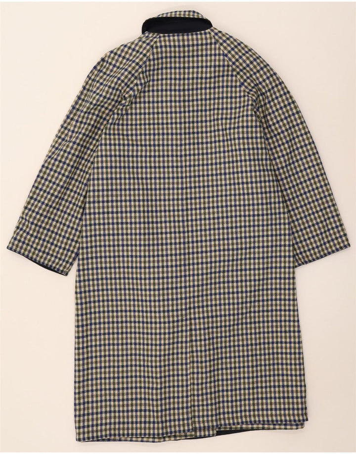 Abrigo reversible vintage para mujer IT 42 Poliéster azul marino medio