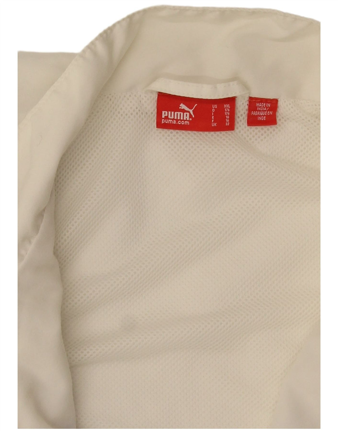 Puma - Chaqueta de chándal gráfica para niña (15-16 años), color blanco