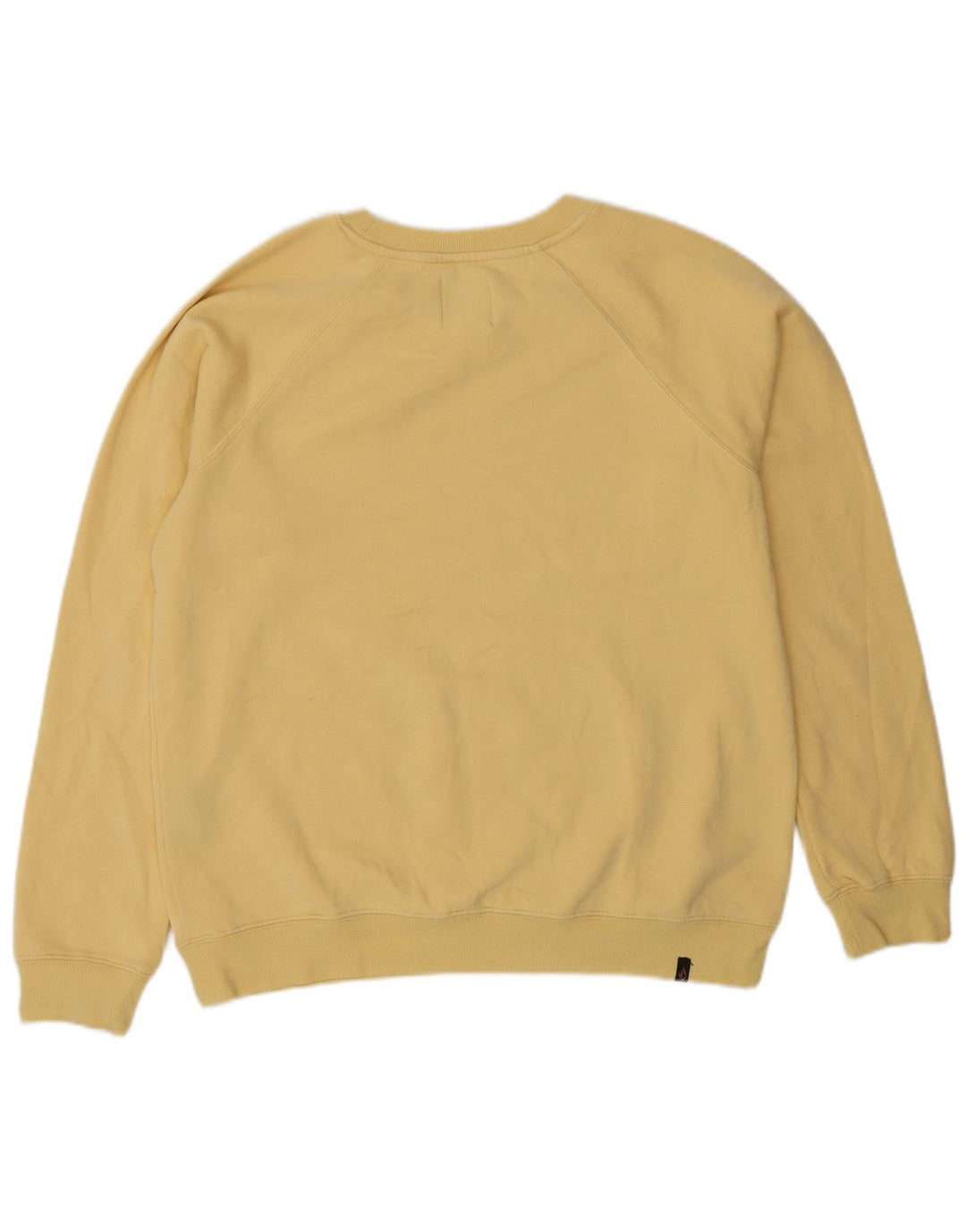 VOLCOM Sudadera gráfica para mujer Jumper UK 14 Algodón amarillo medio