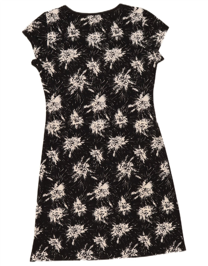 Liu Jo Vestido tubo para mujer UK 42 Mediano Poliéster floral negro