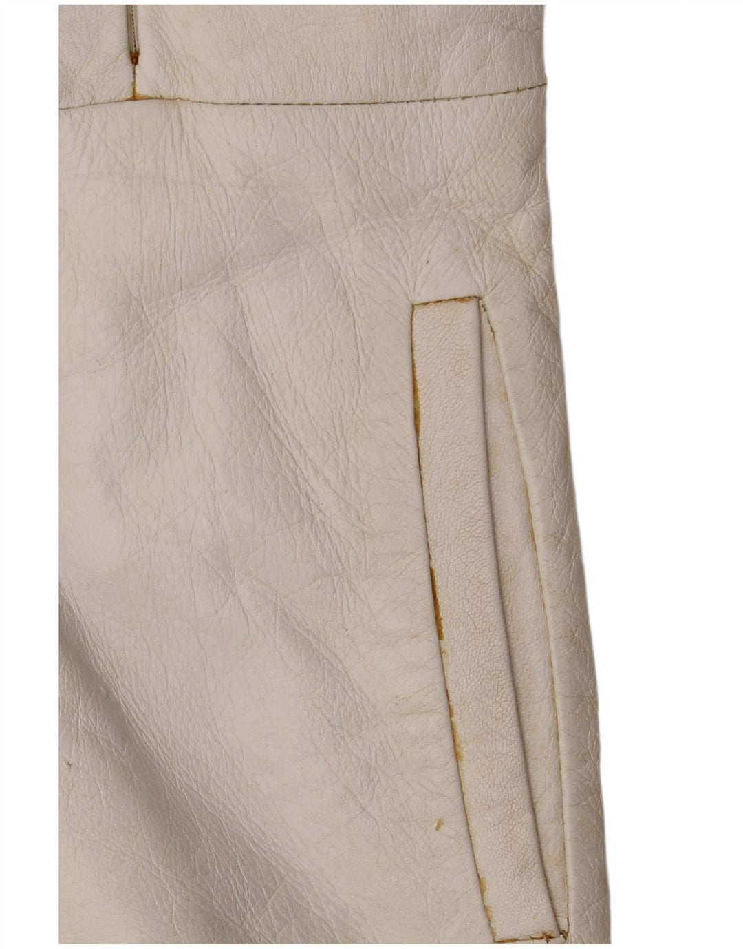 CONBIPEL Chaqueta de cuero con capucha para mujer IT 42 Medium White Leather