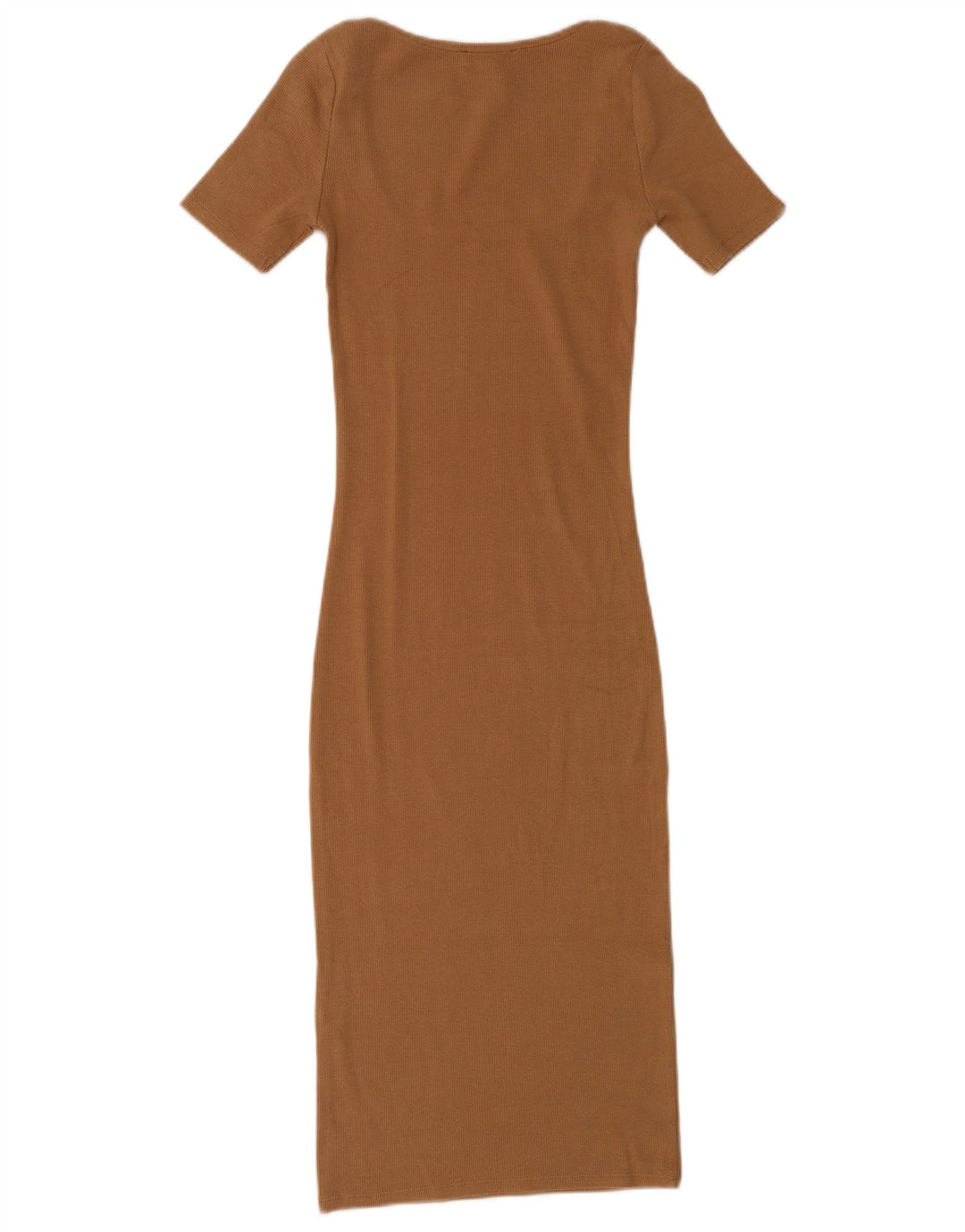 Zara Vestido Ajustado Mujer UK 8 Small Marrón