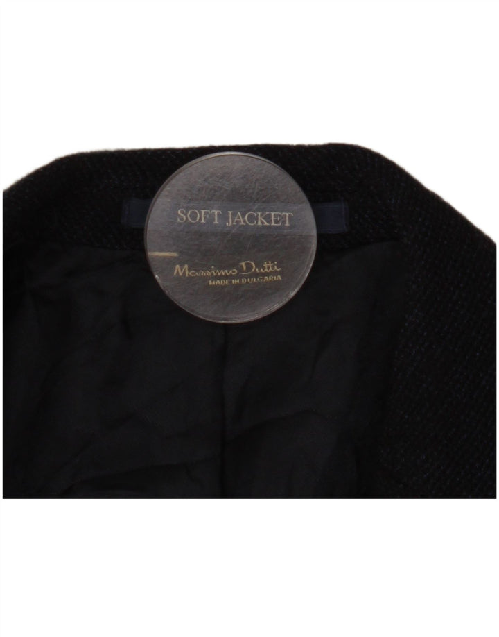 Massimo Dutti Chaqueta Blazer De 2 Botones Para Hombre EU 48 Mediana Lana Azul Marino