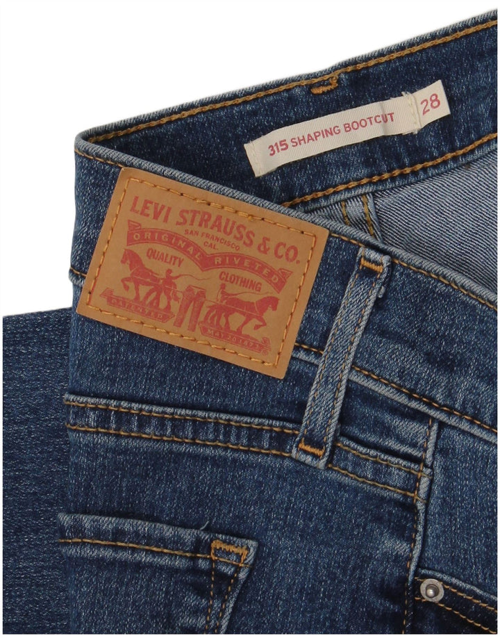 Levi's Mujer 315 Shaping Bootcut Jeans W28 L32 Algodón Azul