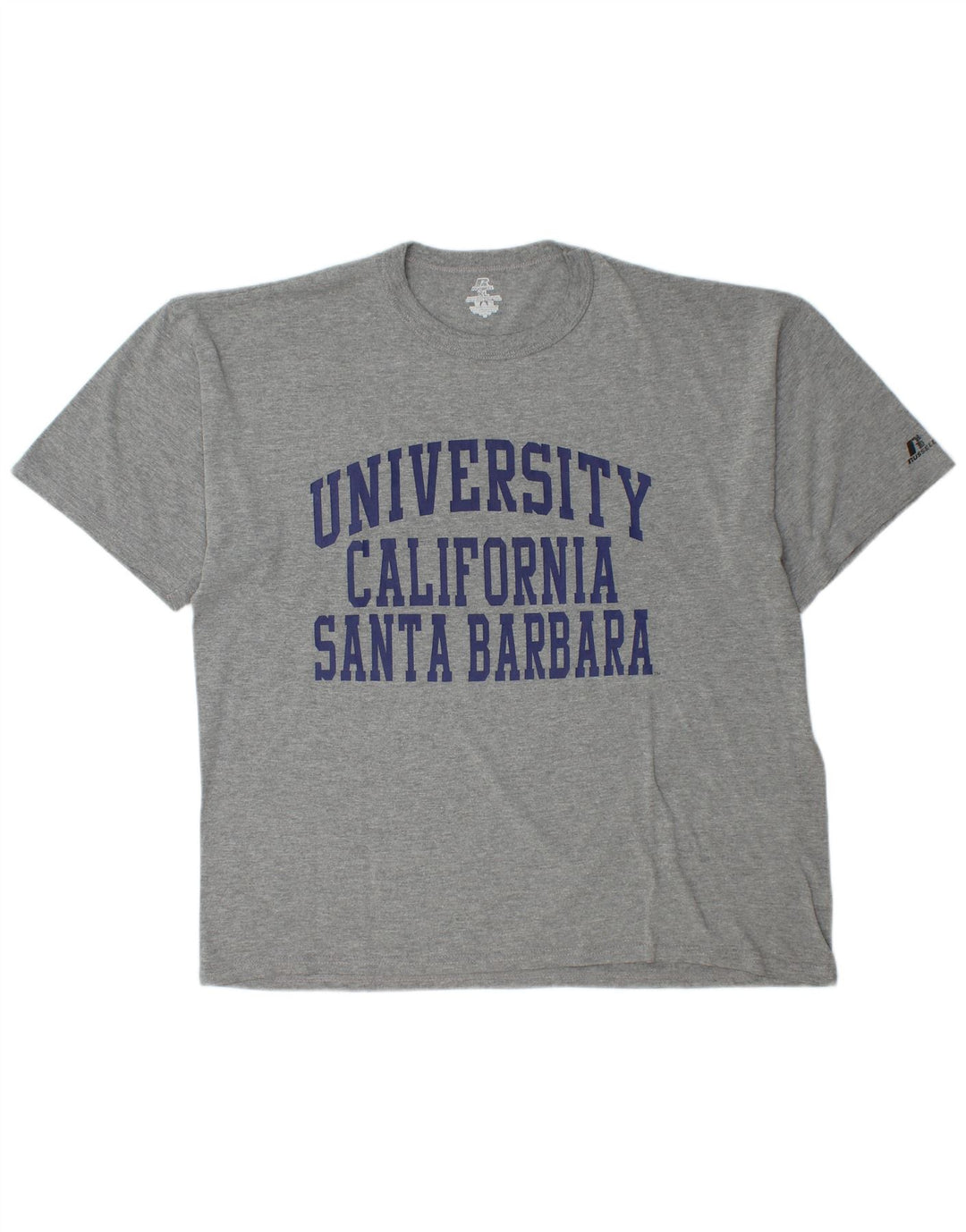 RUSSELL ATHLETIC Camiseta gráfica para hombre Top XL Gris Algodón