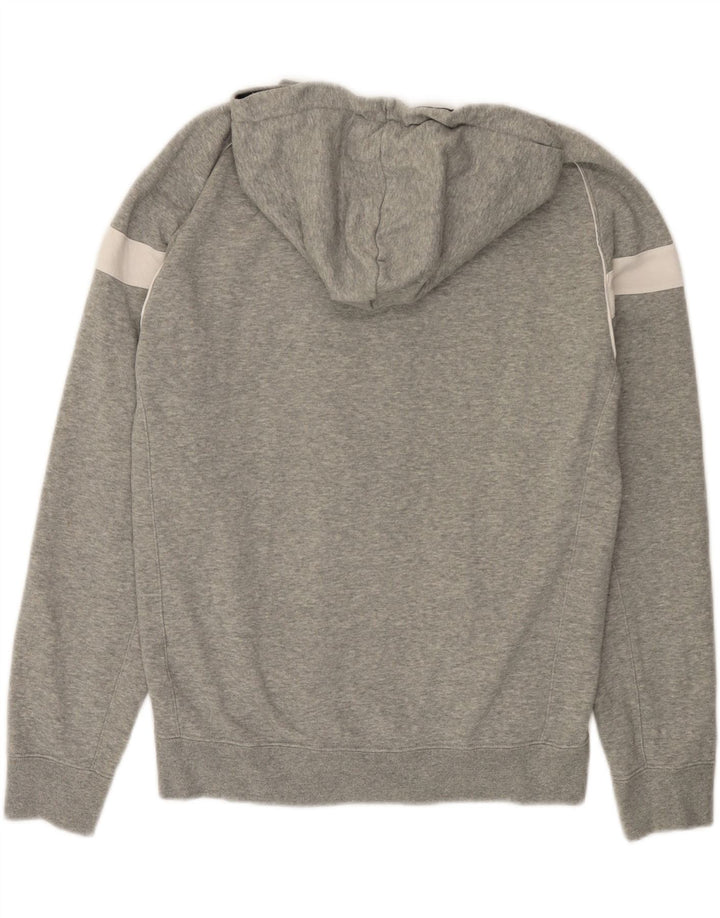 CHAMPION Suéter con capucha y cremallera para hombre Algodón gris medio con bloques de color