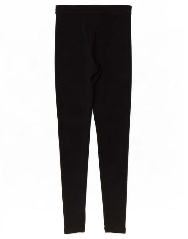 Marks & Spencer Womens Leggings UK 10 Small Black Cotton