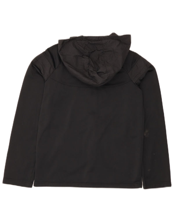 Nike Sudadera con capucha y cremallera para niñas 13-14 años XL Negro Poliéster