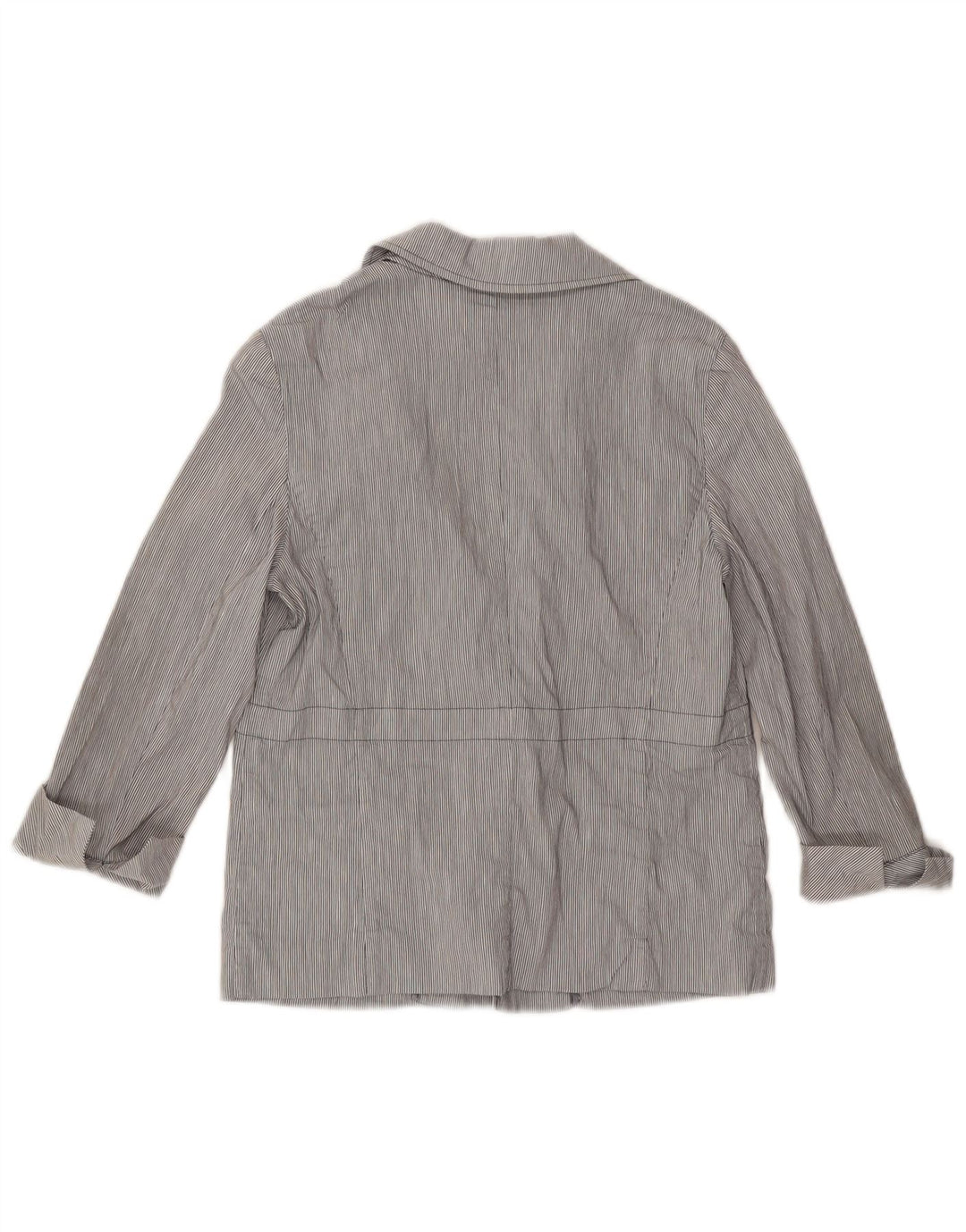 Max & Co. Chaqueta tipo blazer de manga 3/4 para mujer UK 8 Small Blue Pinstripe
