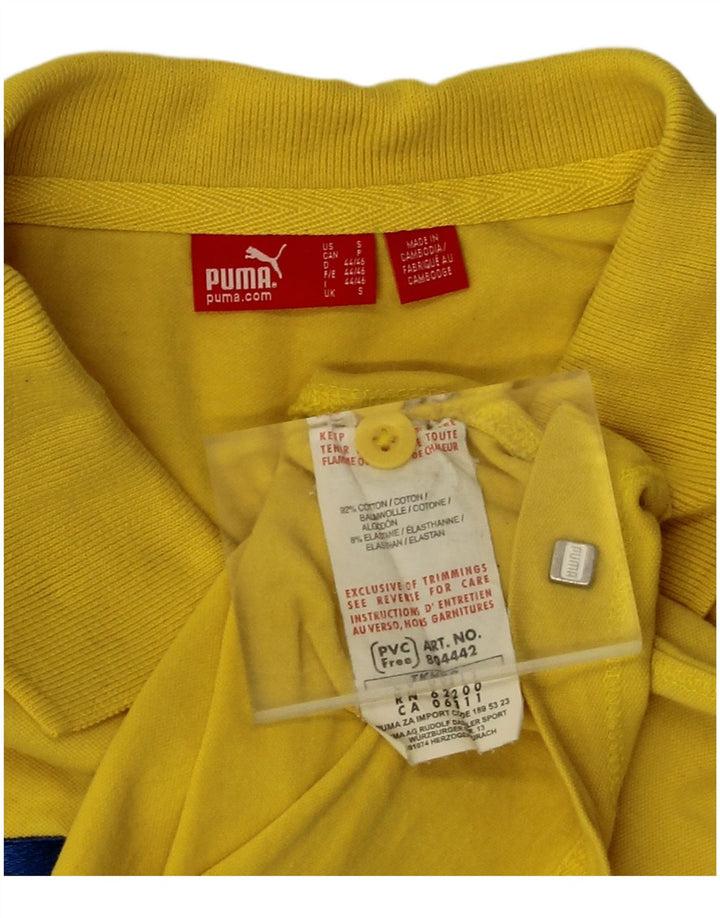 Polo Puma Hombre Pequeño Algodón Amarillo