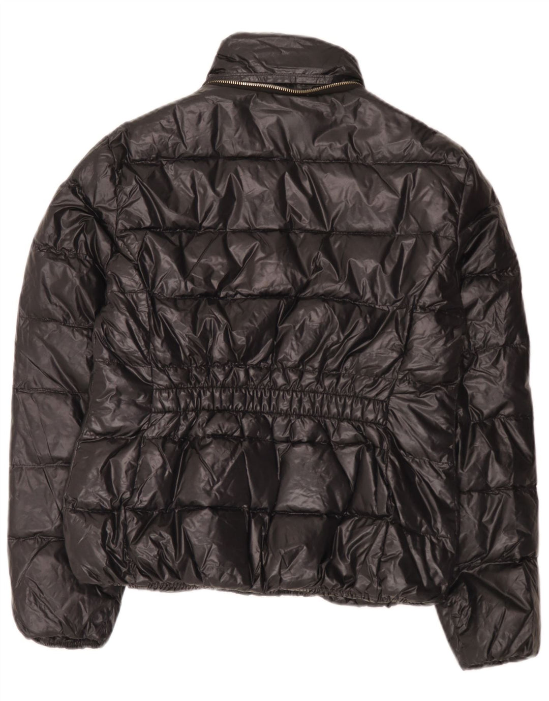 Zara Mujer Chaqueta Acolchada Reino Unido 44 Grande Negro