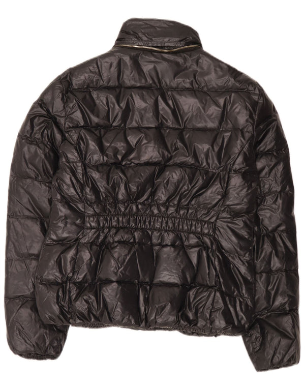 Zara Mujer Chaqueta Acolchada Reino Unido 44 Grande Negro