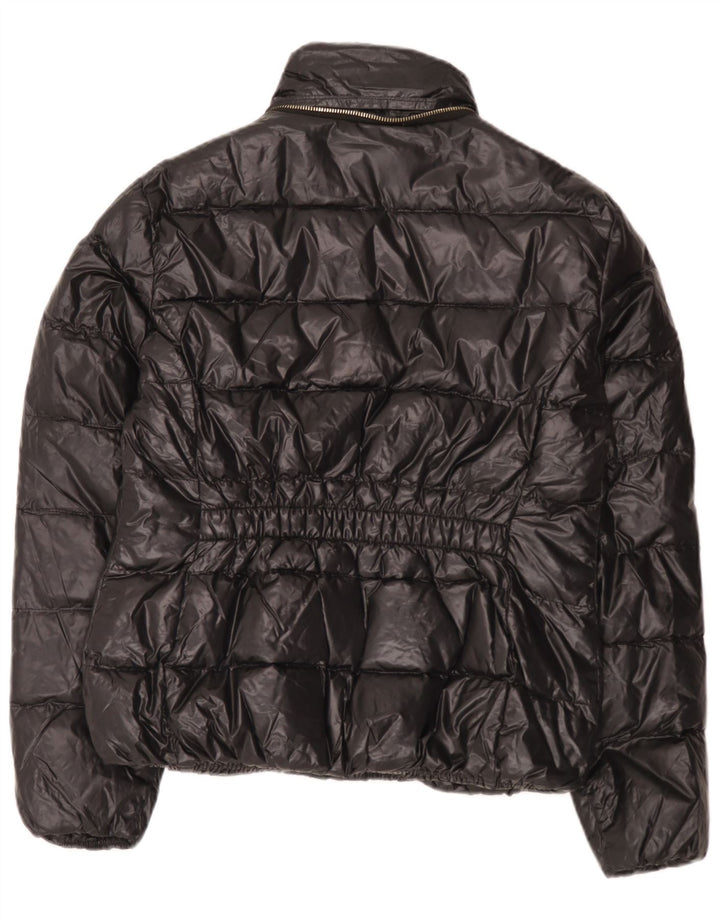 Zara Mujer Chaqueta Acolchada Reino Unido 44 Grande Negro