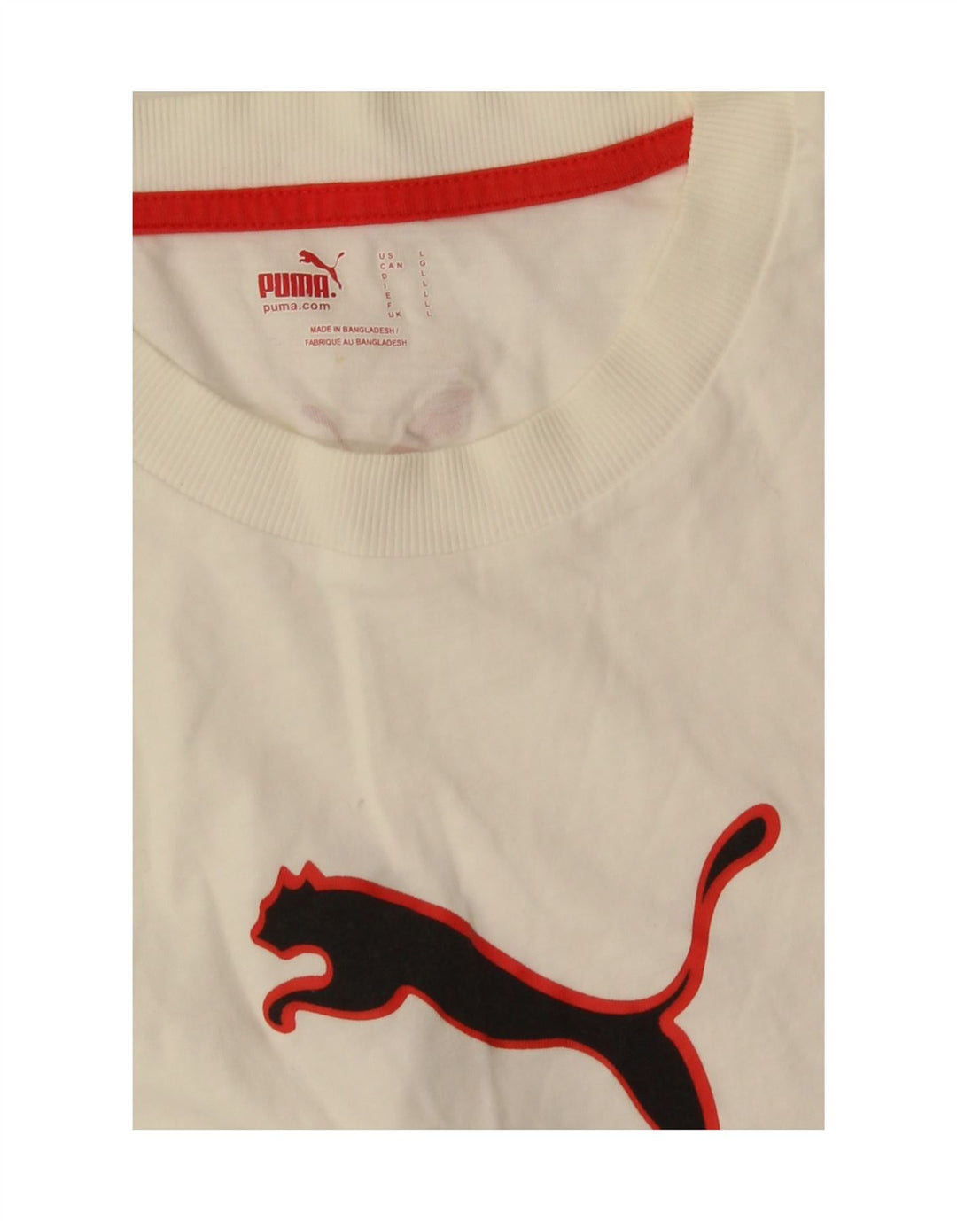 Puma - Camiseta gráfica para hombre, talla grande, color blanco