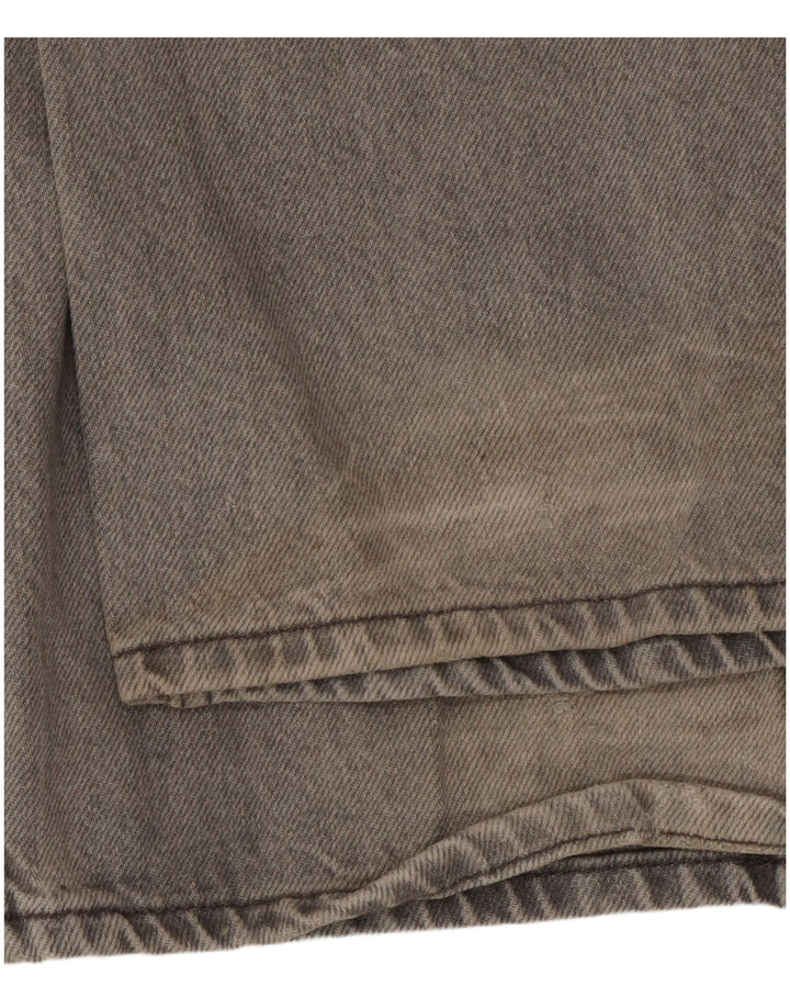 Zara Jeans De Pierna Ancha Para Mujer EU 38 Medium W28 L33 Algodón Gris