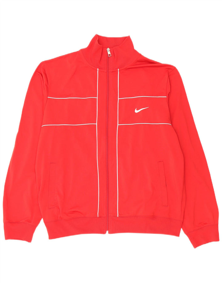 Nike - Chándal para hombre, chaqueta superior, poliéster rojo grande