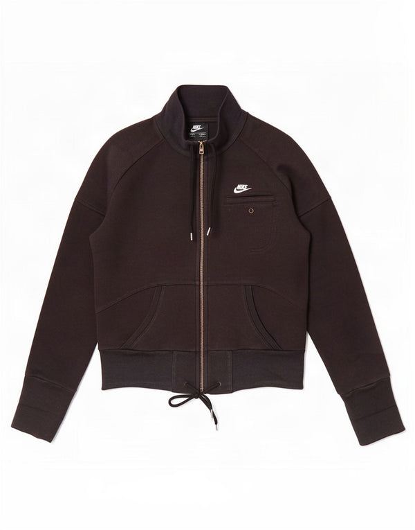 Nike Chaqueta de chándal para mujer UK 8/10 Small Black Cotton