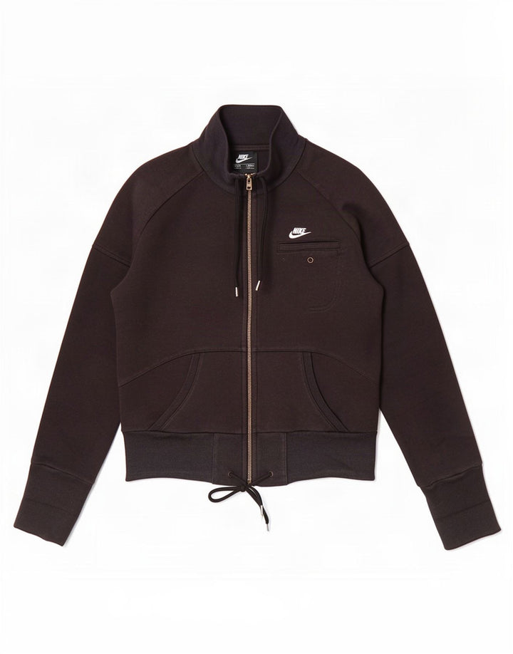 Nike Chaqueta de chándal para mujer UK 8/10 Small Black Cotton
