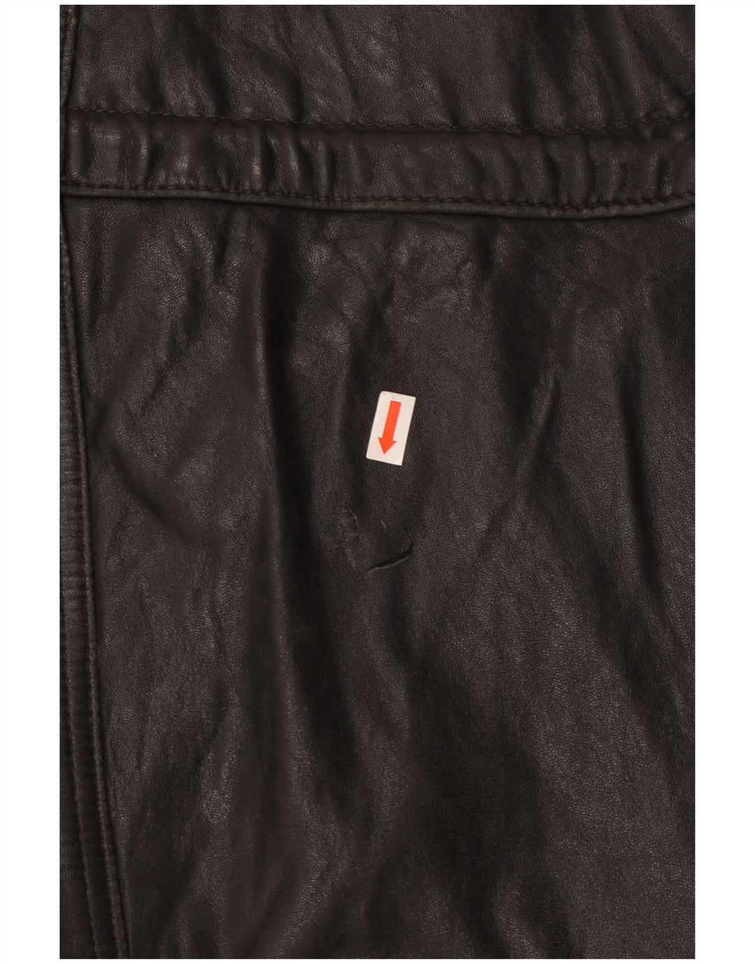 Vintage chaqueta de cuero para hombre Reino Unido 44 2XL cuero negro