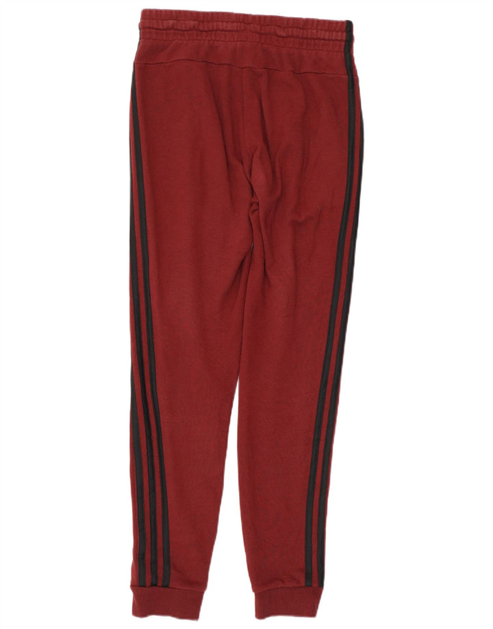 ADIDAS Pantalones de chándal para mujer Joggers UK 4/6 XS Borgoña Algodón