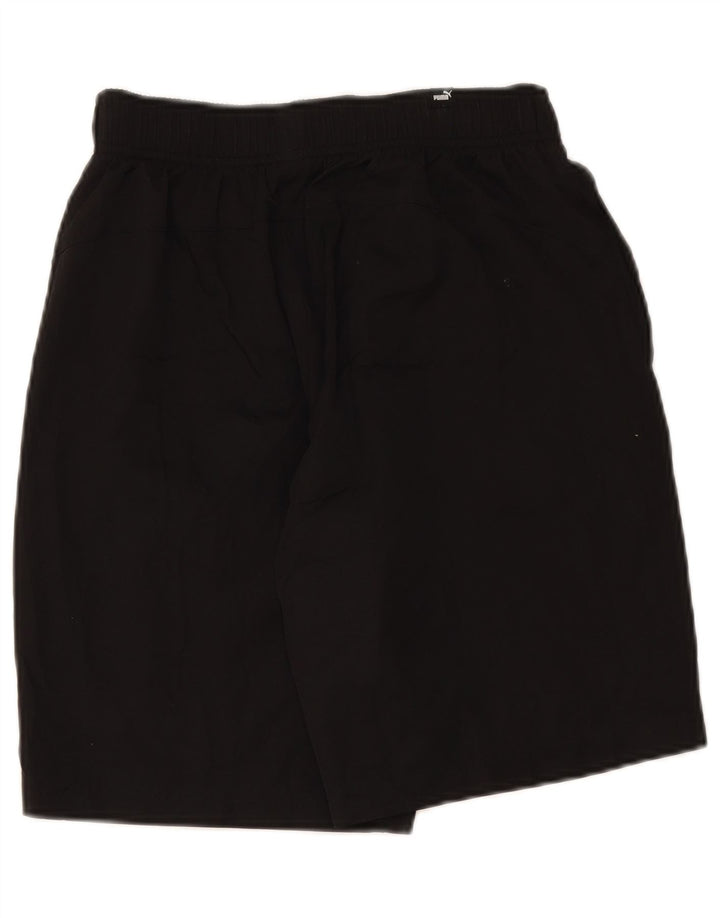 Puma Pantalones cortos deportivos gráficos para hombre Poliéster negro mediano