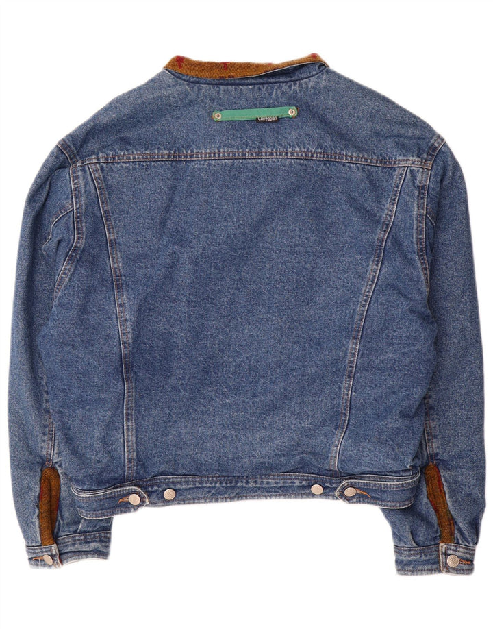 Vintage mujer chaqueta de mezclilla de gran tamaño IT 50 XL algodón azul